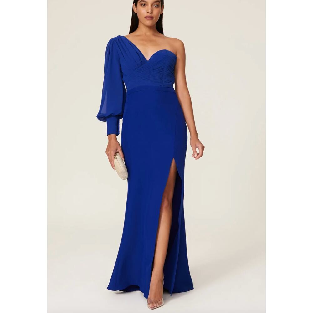 Elle Zeitoune Charles One Shoulder Gown SZ M